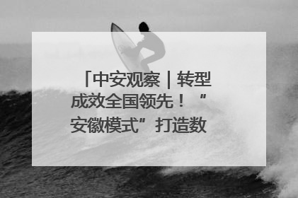 中安观察｜转型成效全国领先！“安徽模式”打造数字化转型新标杆